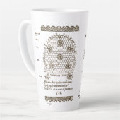 Tasse Latte Histoire des abeilles (Angle gauche)