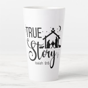 Tasse Latte Histoire vraie Isaïe 9:6 Noël religieux