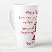 Tasse Latte Ho Ho Cocoa Père Noël (Angle gauche)