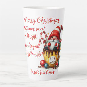 Tasse Latte Ho Ho Cocoa Père Noël