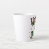 Tasse Latte Ho Ho Ho Christmas Festive Patchwork (Devant)