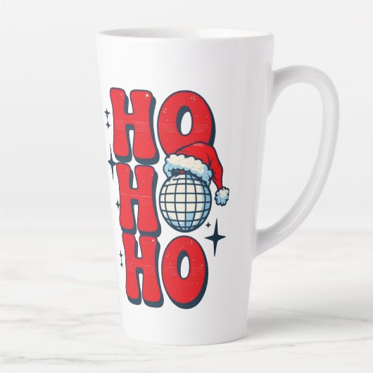 Tasse Latte Ho ho ho joyeux noël (Droite)