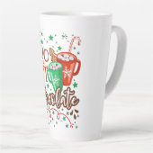 Tasse Latte HO HO HOT Chocolate – Sweet & Festive Holiday Fun (Angle droit)