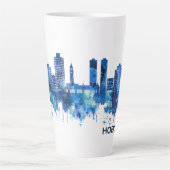Tasse Latte Hoboken New Jersey Skyline Blue (Devant)