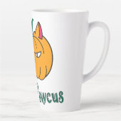 Tasse Latte Hocus pawcus Halloween citrouille ginger cat magie (Droite)