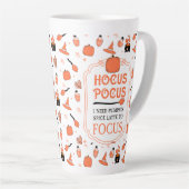 Tasse Latte Hocus Pocus Citrouille Épice Latte À Focus Automne (Angle droit)