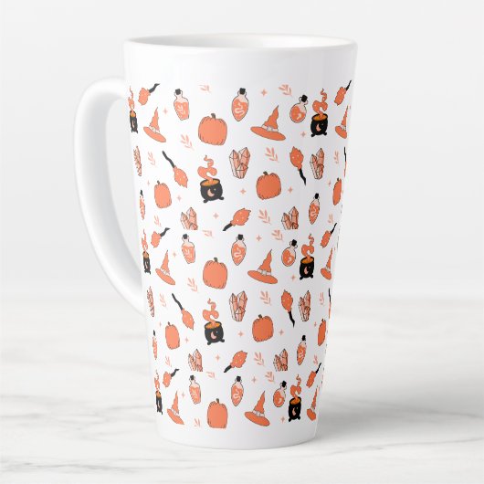 Tasse Latte Hocus Pocus Citrouille Épice Latte À Focus Automne (Angle gauche)