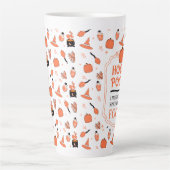 Tasse Latte Hocus Pocus Citrouille Épice Latte À Focus Automne (Devant)