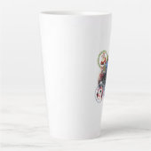 Tasse Latte Holiday Characters on a Snowflake Ornament (Devant)