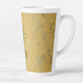 Tasse Latte Holiday Joy Monogrammed (Droite)