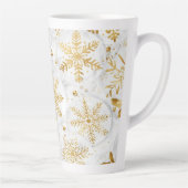 Tasse Latte Holiday latte cup in gold and white (Droite)