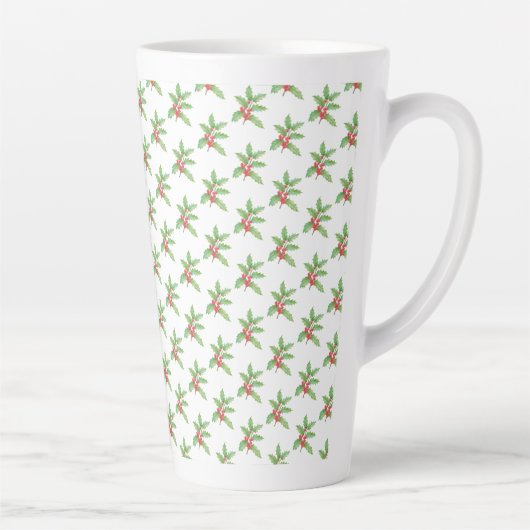 Tasse Latte Holly berries Christmas (Droite)