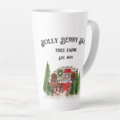 Tasse Latte Holly Berry Hill Tree Farm (Angle droit)