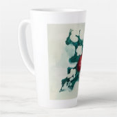 Tasse Latte Holly dans la neige (Angle gauche)