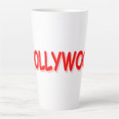 Tasse Latte "#HOLLYWOOD" Belle Conception. Commandez dès maint (Devant)