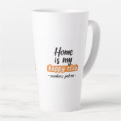 Tasse Latte Home Is My Happy Club - An Introvert's Design (Angle droit)