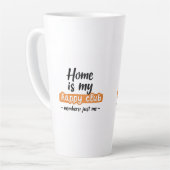 Tasse Latte Home Is My Happy Club - An Introvert's Design (Angle gauche)