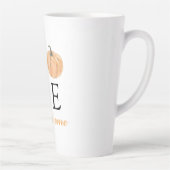 Tasse Latte Home Sweet Home | Citrouille orange | Saison autom (Droite)
