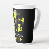 Tasse Latte Homme de construction DIY (Angle droit)