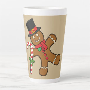 Tasse Latte Homme de pain d'épice