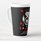 Tasse Latte Hommes homosexuels 3e anniversaire de Mariage (Angle gauche)