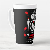 Tasse Latte Hommes homosexuels 4e anniversaire de Mariage (Angle gauche)