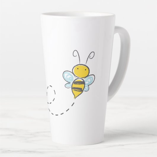 Tasse Latte Honey Bee Latte (Angle droit)