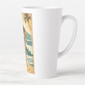 Tasse Latte Honolulu vintage Hawaii Mid-Pacific Travel (Droite)