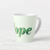 Tasse Latte Hope. (Angle droit)