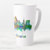 Tasse Latte horizonte de san antonio acuarela (Angle droit)