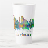 Tasse Latte horizonte de san antonio acuarela (Devant)