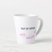 Tasse Latte Hors du bureau. Dans le malheur (Angle droit)