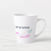 Tasse Latte Hors du bureau. Dans le malheur (Droite)