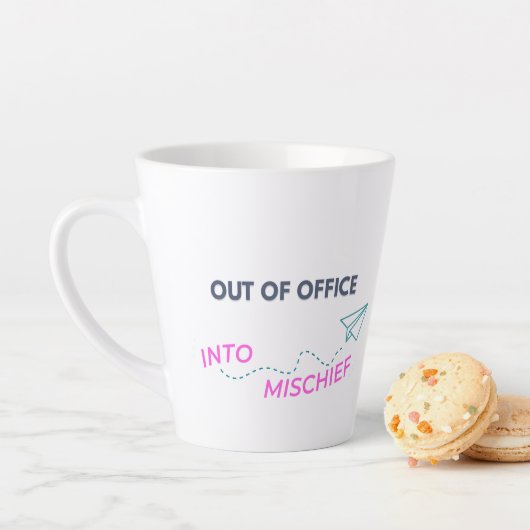 Tasse Latte Hors du bureau. Dans le malheur (En situation)