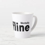 Tasse Latte Hors ligne (Angle droit)