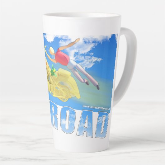 Tasse Latte Hors route - 02 (Angle droit)