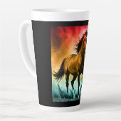 Tasse Latte Horse running  (Angle gauche)