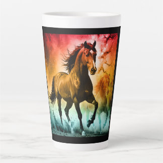 Tasse Latte Horse running 