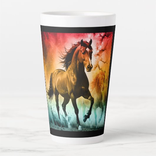 Tasse Latte Horse running  (Devant)