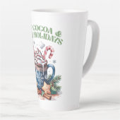 Tasse Latte Hot Cocoa & Cozy Holidays (Angle droit)