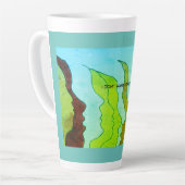 Tasse Latte Hot Heads, JE NE VEUX PAS L'ENTENDRE ! ! ! (Angle gauche)