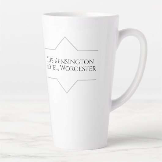Tasse Latte Hotel Branding sur un (Droite)