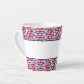 Tasse Latte Hôtel Custom Union Jack (Angle gauche)
