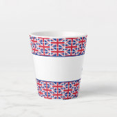 Tasse Latte Hôtel Custom Union Jack (Devant)