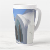 Tasse Latte Hôtel de Glace, Québec, Canada (Angle droit)