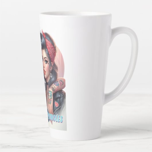 Tasse Latte Hotflash Chronicles - Sip, Laugh, Repeat Latte Cup (Droite)