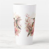 Tasse Latte Humming Bird with Flowers (Devant)