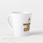 Tasse Latte Humorous Procrastinator with Coffee (Angle gauche)