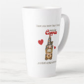 Tasse Latte Humour Citation de café Gnome Funny Valentines Jou (Angle droit)