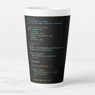 Tasse Latte Humour de codage - Logique de développeur et vie t